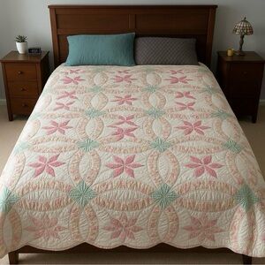 Vintage Canadian Handmade Quilt – Double Bed Size